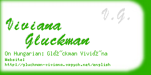 viviana gluckman business card